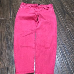 Liverpool the crop jeans pink